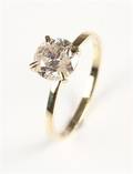 Ring, 14 kt guld, brillant