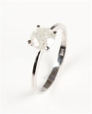 Ring, 14 kt guld, brillant