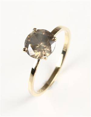 Ring, 14 kt guld, brillant