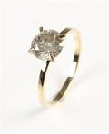 Ring, 14 kt guld, brillant