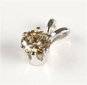 Brillantvedhæng af guld, ca. 0.34 ct