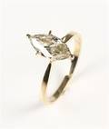 Ring, 14 kt guld, brillant