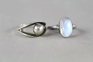 Ringar i silver 2 st