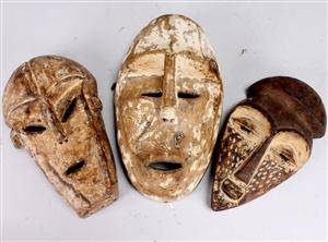 Masker, Kongo, 3 st