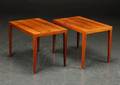 Severin Hansen. Par lampeborde af palisander 2   