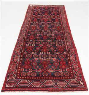 Handknuten äkta matta, Hamadan, 283x100 cm