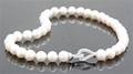 South sea pearl necklace in silver