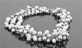3 strand cultured fresh water pearl necklace