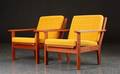 Par lænestole, teak og uld, 1960erne, dansk møbeldesign 2