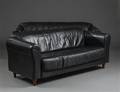 Par 2½ pers. sofaer, sort læder 2