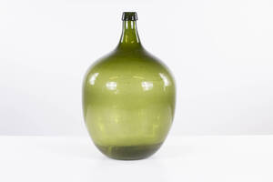Damejeanne, mörkgrön, höjd 56 cm
