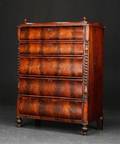 Christian VIII chiffoniere af mahogni, 1800-tallets midte
