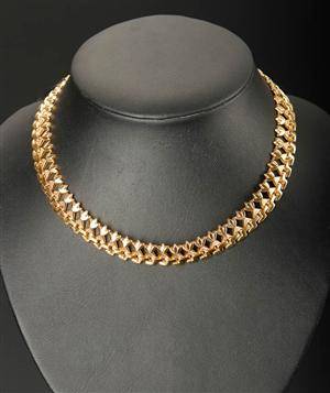 Halscollier af 18 kt guld.