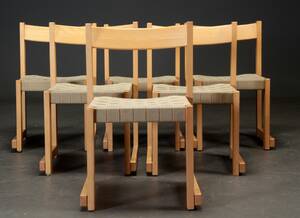 H. J. Wegner. Sæt på seks stabelstole 6 