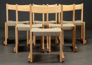 H. J. Wegner. Sæt på seks stabelstole 6 