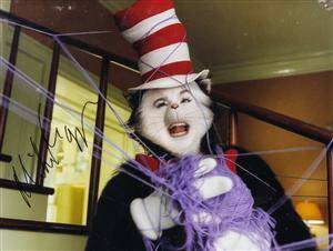 Farvefoto med autograf af Mike Myers