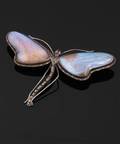 Vintage broche udført i sølv i form af guldsmed