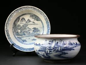 To skåle af porcelæn, Kina, 1800-tallet 2