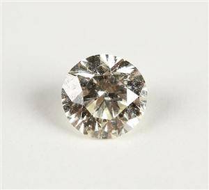 Uindfattet diamant, ca. 0.37 ct 