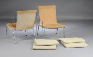 Verner Panton 1926-1998.To hvilestole model Bachelor. 2