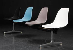 Charles Eames. Fire-personers vintage bænk 