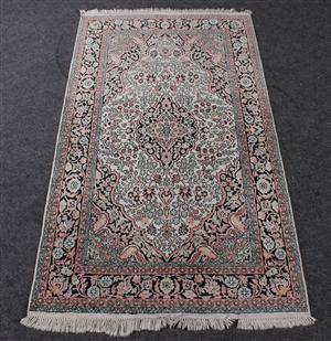Kashmir silketæppe. 162 x 93