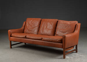 Tre-personers sofa af læder