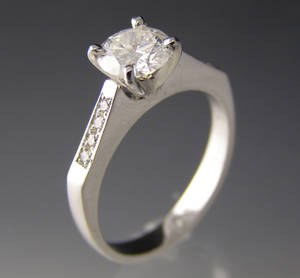 Brillant ring ca. 1.12 ct.