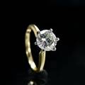 Solitär Brillantring aus Gold, ca. 1.07 ct.
