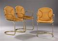 Ubekendt møbeldesign. Tre armstole, læder. 3
