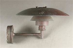 Poul Henningsen, PH udendørslampe, patineret kobber