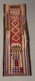 Harsin Kilim tæppe, 305 x 90 cm.
