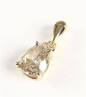 Brillantvedhæng af guld, ca. 0.55 ct