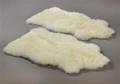 To Argentinske lammeskind. Farve Hvid. Super soft. 2