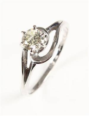 Ring, 14 kt guld, brillant