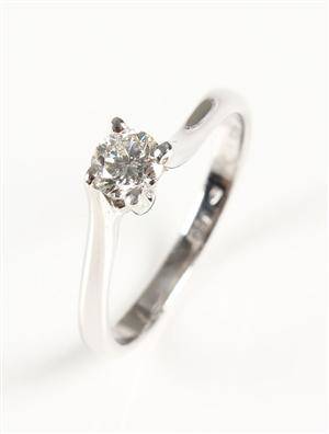 Ring, 14 kt guld, brillant