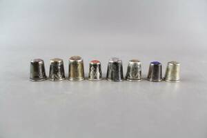 Fingerborgar i silver 8 st