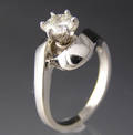 Solitaire ring ca. 0.75 ct.