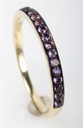 Ring m. amethyst fra FHP, 14 kt. guld.