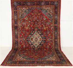 Handknuten äkta matta, Arak, 365x220 cm