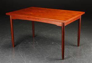 Spisebord af teak, hollandsk udtræk, 1950erne, dansk møbelproducent