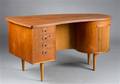 Kai Kristiansen. Skrivebord af teaktræ, model Nr. 54 