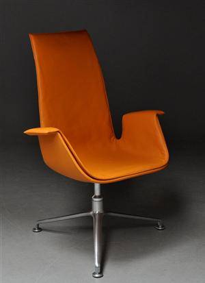 Preben Fabricius  Jørgen Kastholm. Armstol Tulipchair, model FK 6725 