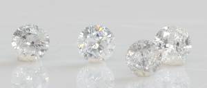 Fire uindfattede brillanter på ialt ca. 1.22 ct. 4