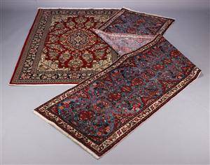 Orientalsk tæppe samt løber 2