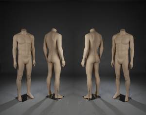 4 stk. herre dekorationsmannequiner 4