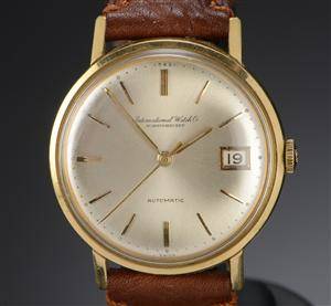 Vintage IWC - International Watch Co. - herrearmbåndsur i 18 karat guld