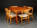 Dansk møbeldesign. Spisebord med seks stole, 1960´erne 7