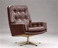 Dansk møbelproducent. Lænestol, læder