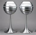 Par Manhattan bordlamper, aluminium 2 